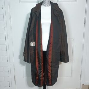 VINTAGE 60S SEARS IRIDECENT SHARKSKIN ALL WEATHER COAT MENS 44 LONG